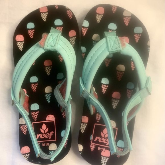 Reef Childs 'Ice Cream' Flip Flop Sandals Size 9/10 (Age 3 – 4 Yrs) - Picture 4 of 6